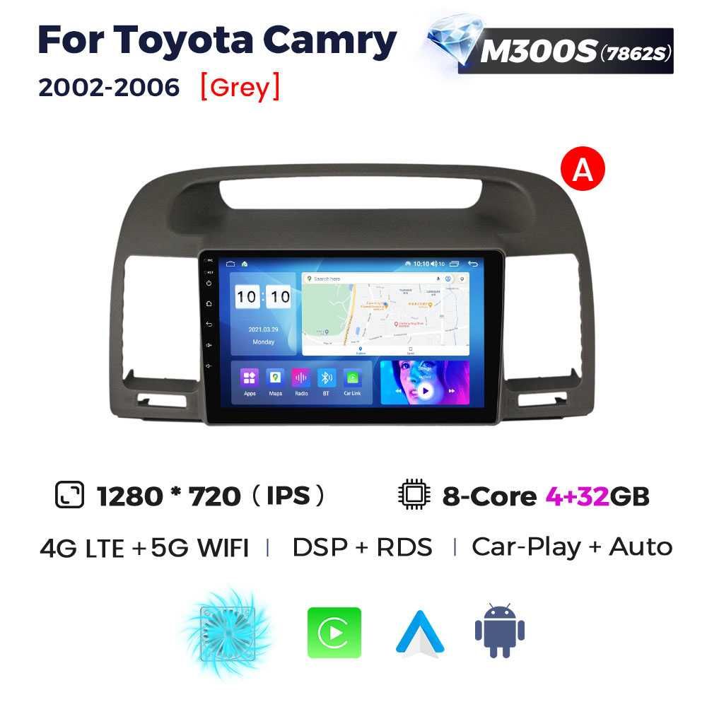 Штатна магнітола Toyota Camry V30 2002 Android GPS навігація Тойота