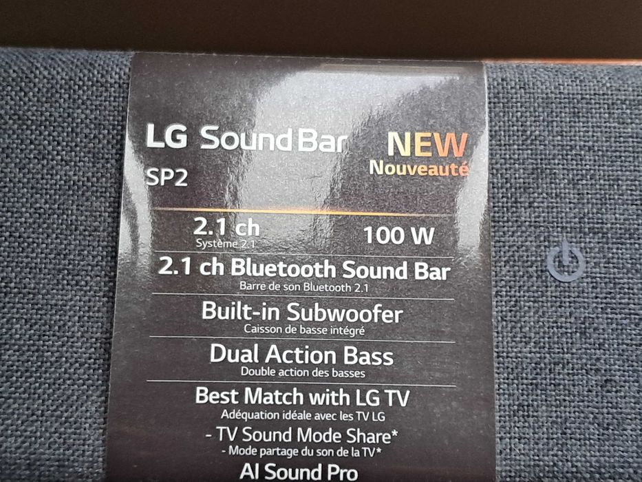 LG Soundbar SP2 "novo"