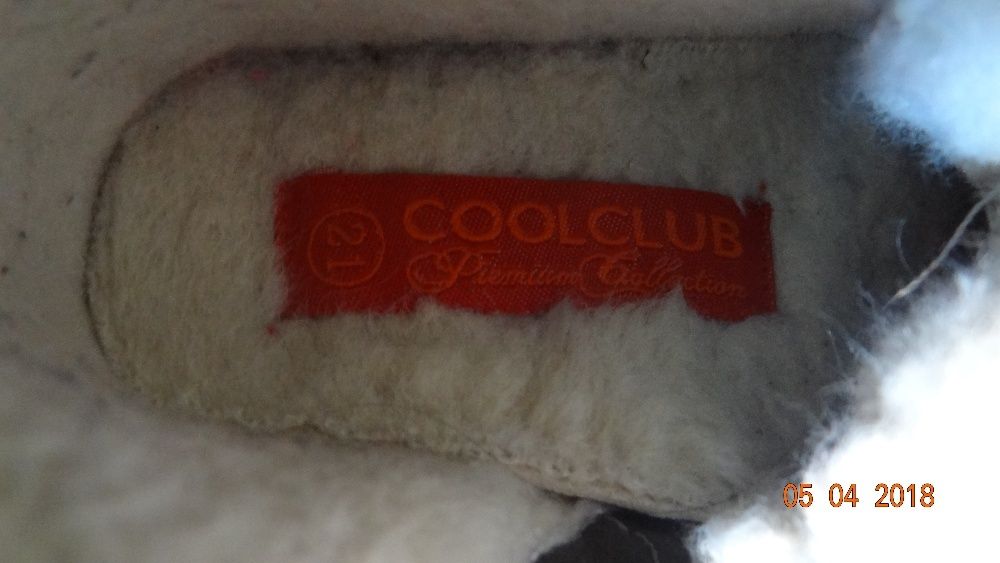 kozaczki zimowe coolclub r 21 , wkładka 13,5 cm