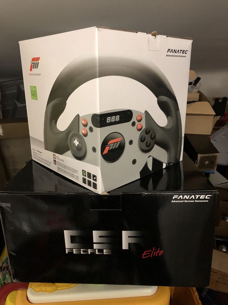 Fanatec pedais, volante e manetes