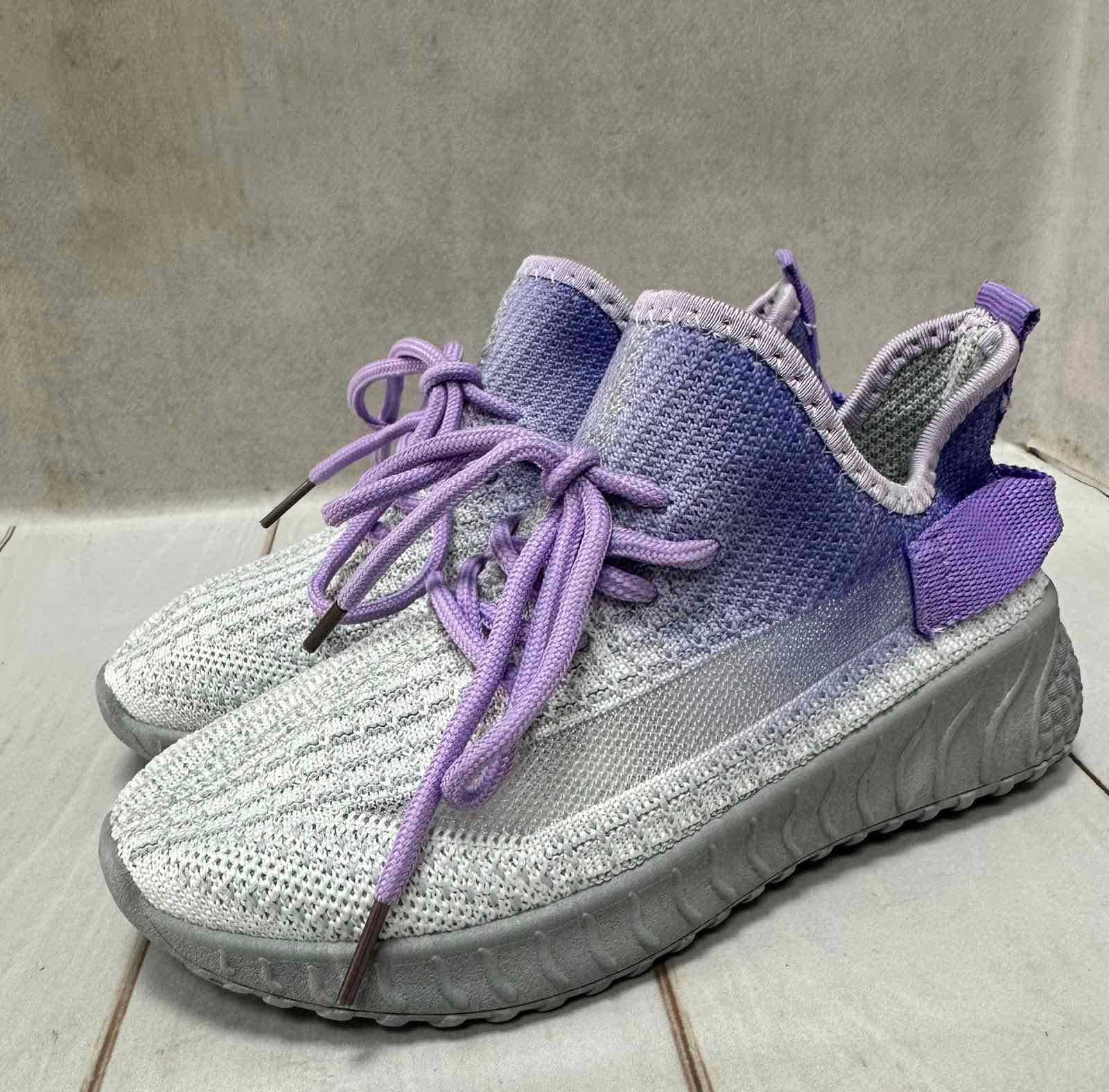 Весняні тканинні дитячі кросівки BBT KIDS  сірі/фіолетові 32-37