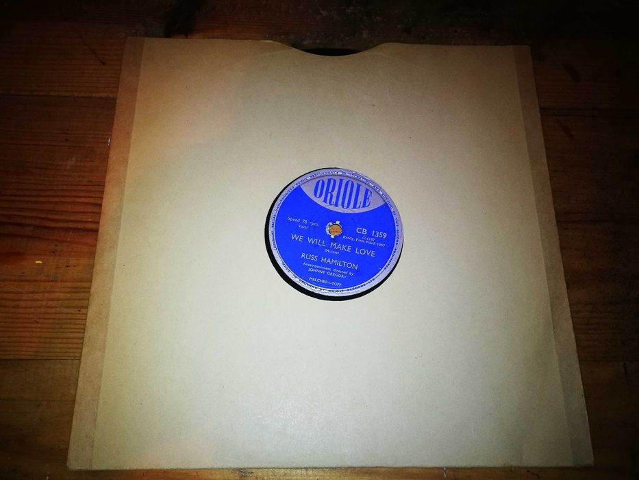 RUSS HAMILTON-We Will Make Love/Rainbow (Ed INGLESA-1957- 10' 78RPM)