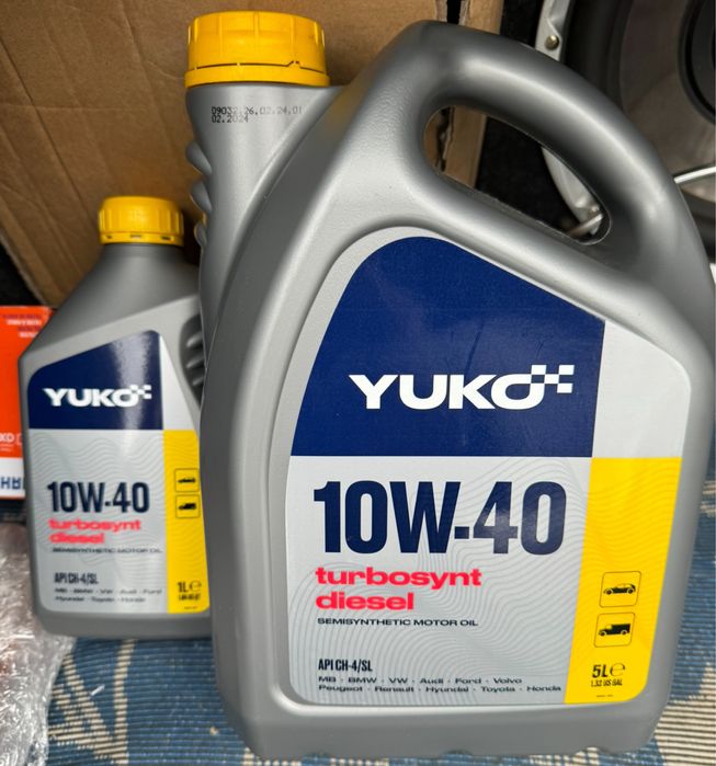 Масло Yuko 5w30, 5w40, 10w40, 15w40, олива