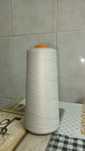 Linhas overlock cinza claro
