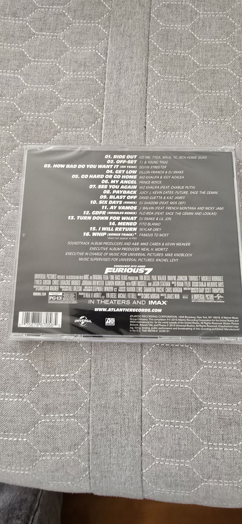 Fast and furious 7 muzyka