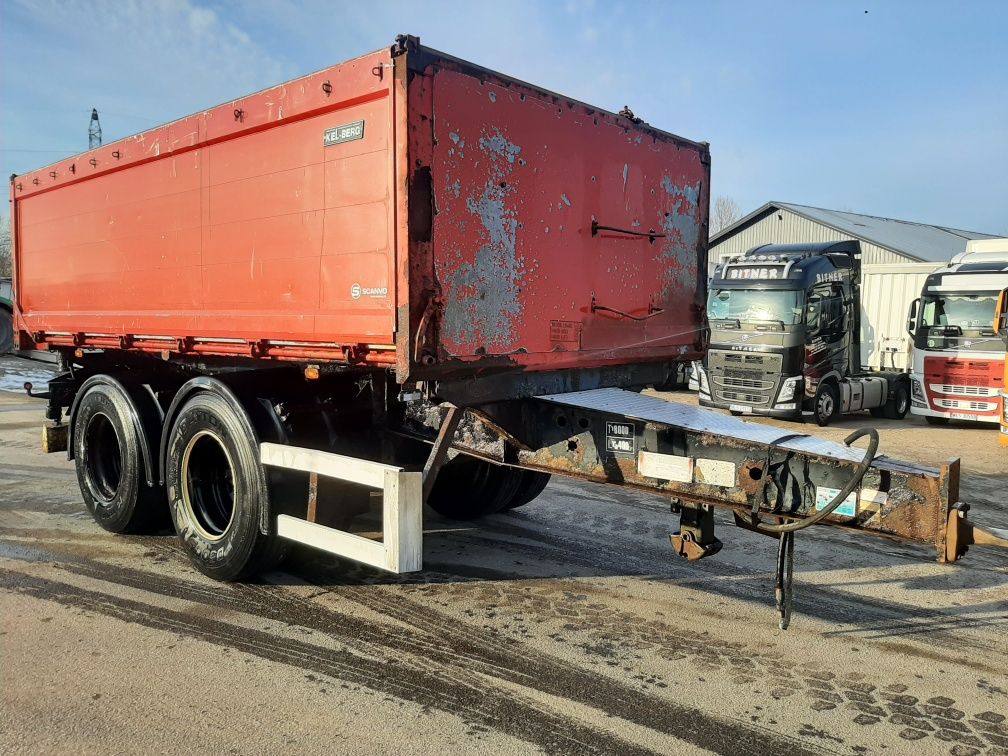 Przyczepa wywrotka 3 strony, 18t, resor, poduszka,Kel Berg, Nopa, Dapa