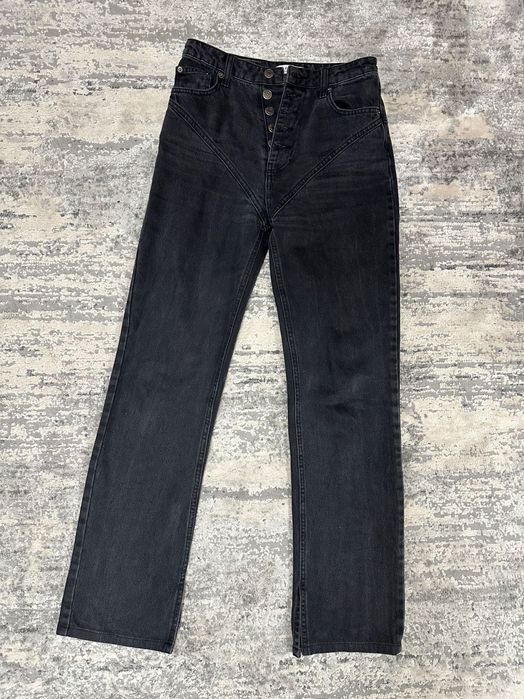 Джинси з фігурними швами та розрізами onebyone