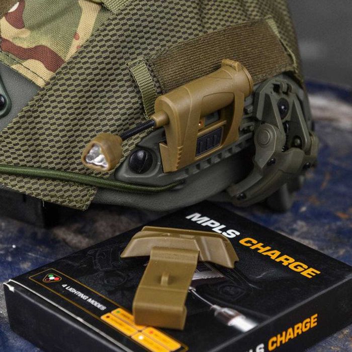 3 в 1 Тактичні навушники Walkers з кріпленням на шолом ліхтар на каску