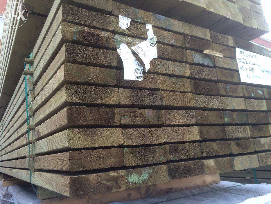 Sosna skandynawska impregnowana ciśnieniowo NTR A 45x170 LEGARY 45x145