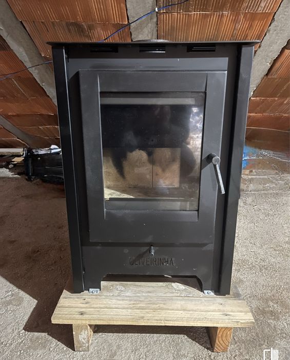 Lalamandra a lenha recuperador em aço