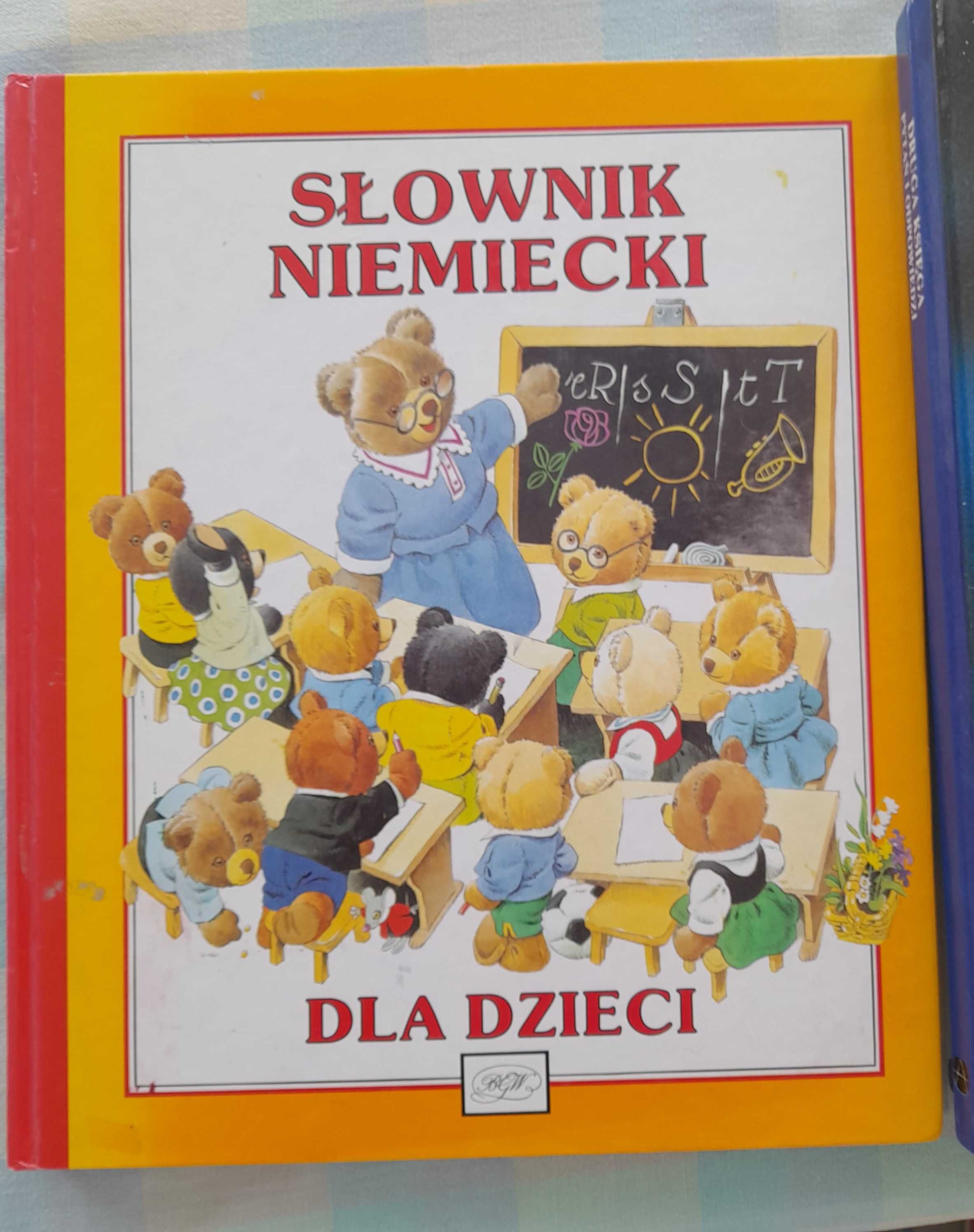 "Słownik niemiecki dla dzieci" - książka 32 cm x 27 cm z obrazkami