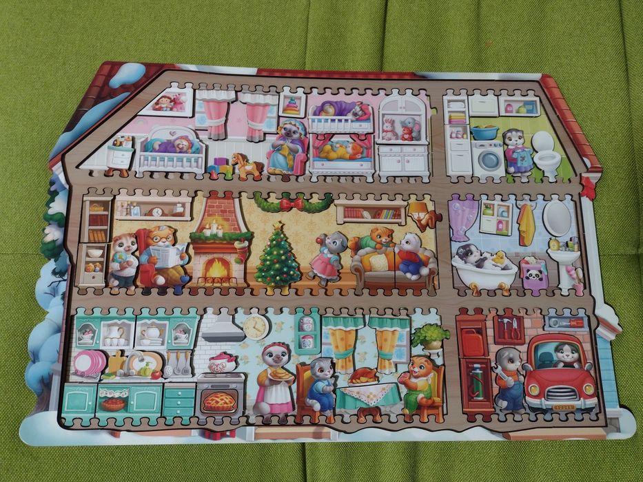 Фігурний пазл "Котячий будинок" Ubee