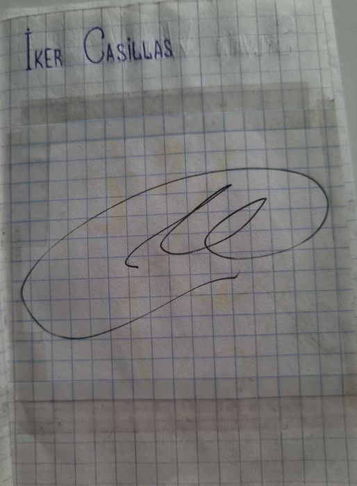 Автограф Iker Casillas (футбол)
