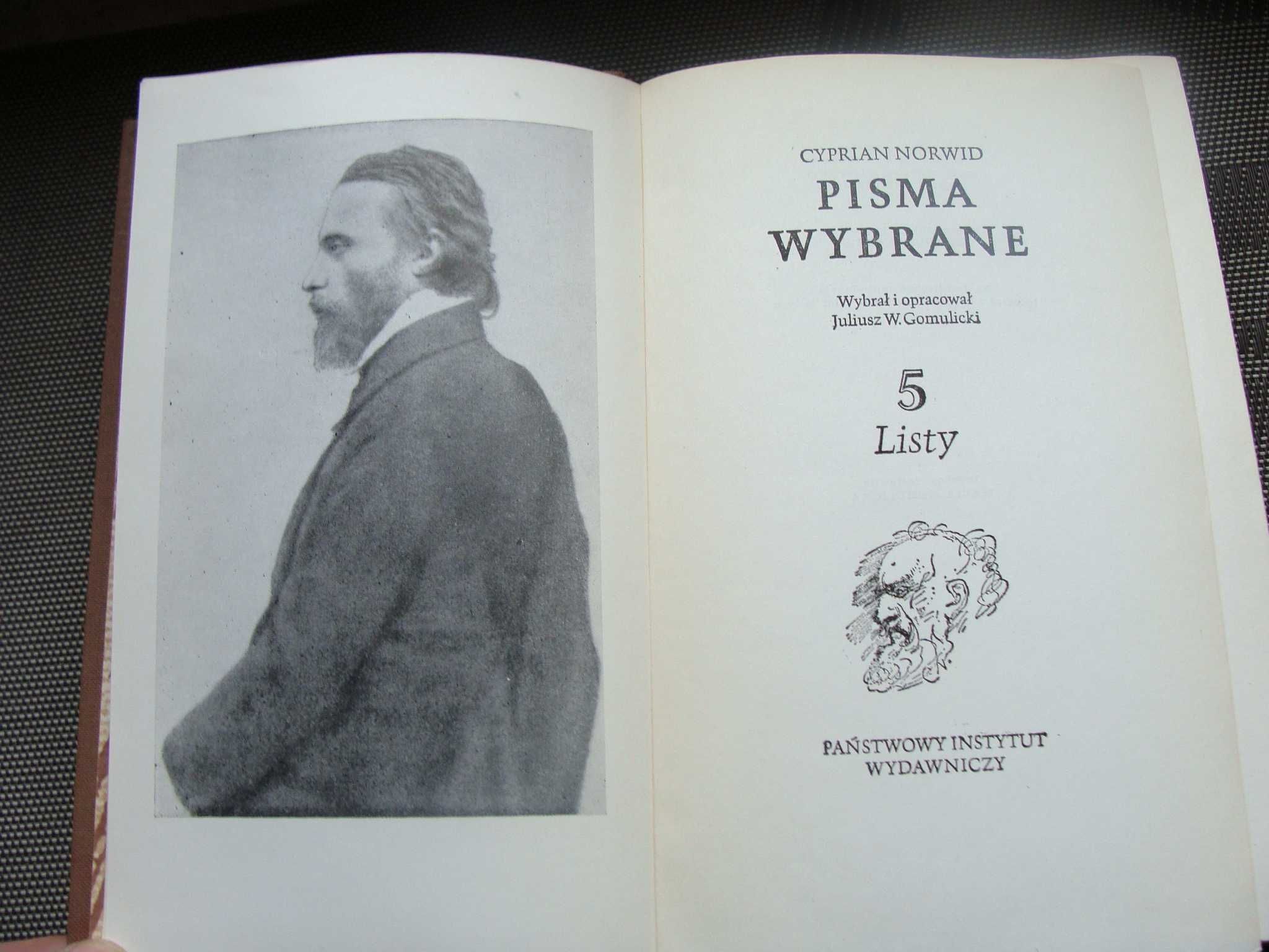 Pisma wybrane tom 1 do 5 - Cyprian Norwid