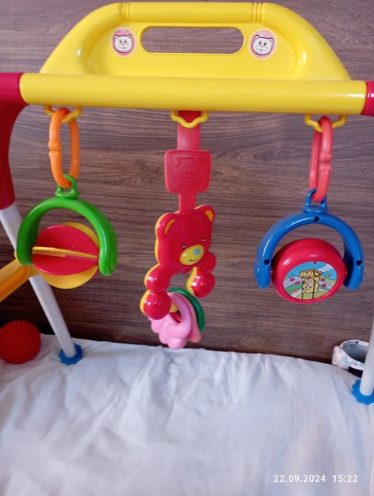 Дуга напольна з підвісками, брязкальця, розвиваюча дуга