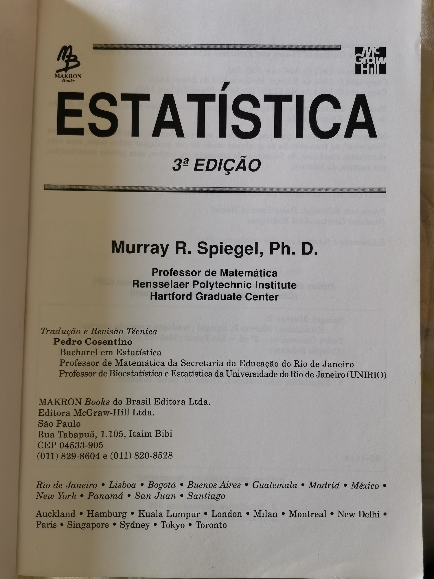 Livro Estatística