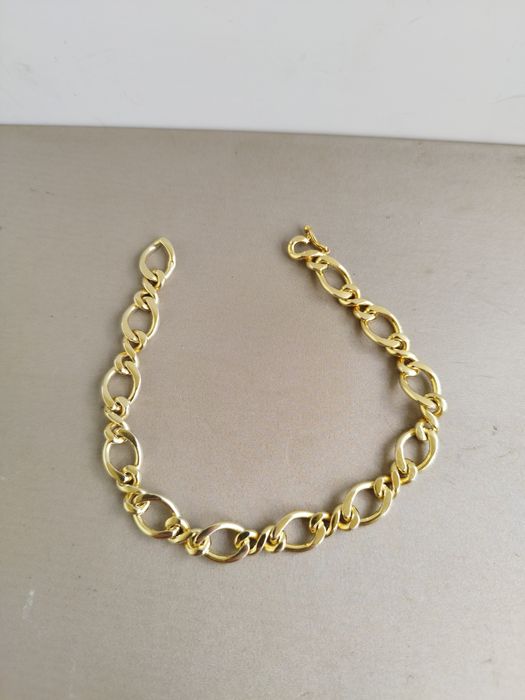Pulseira dourada em prata 925