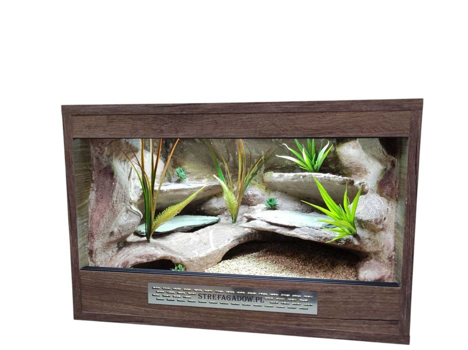 Terrarium pustynne nr714 60/40/40 dla gekona lamparciego DOSTĘPNE