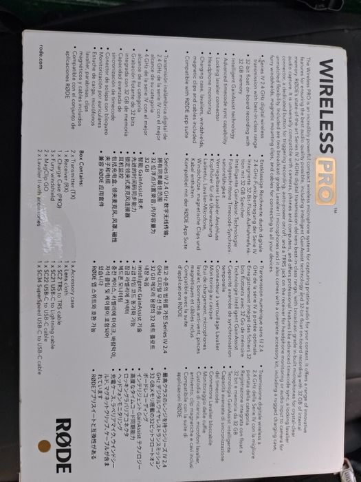 Microfone profissional Wireless Go Pro RØDE