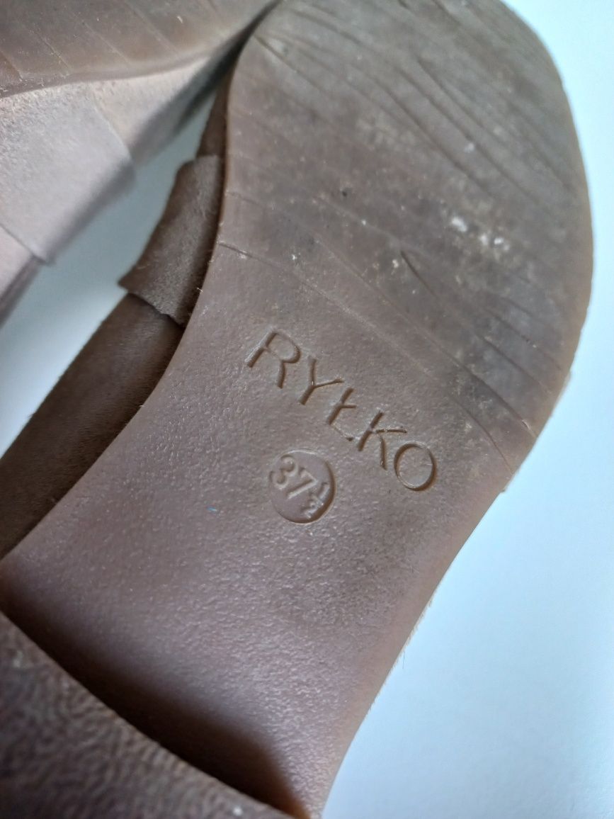 Ryłko mokasyny loafersy półbuty skóra naturalna rozmiar 37,5