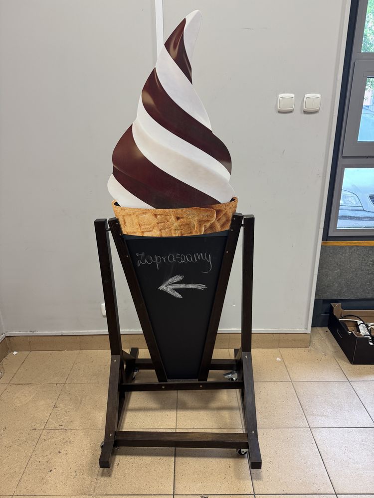 Potykacz stojak reklamowy LODY WŁOSKIE
