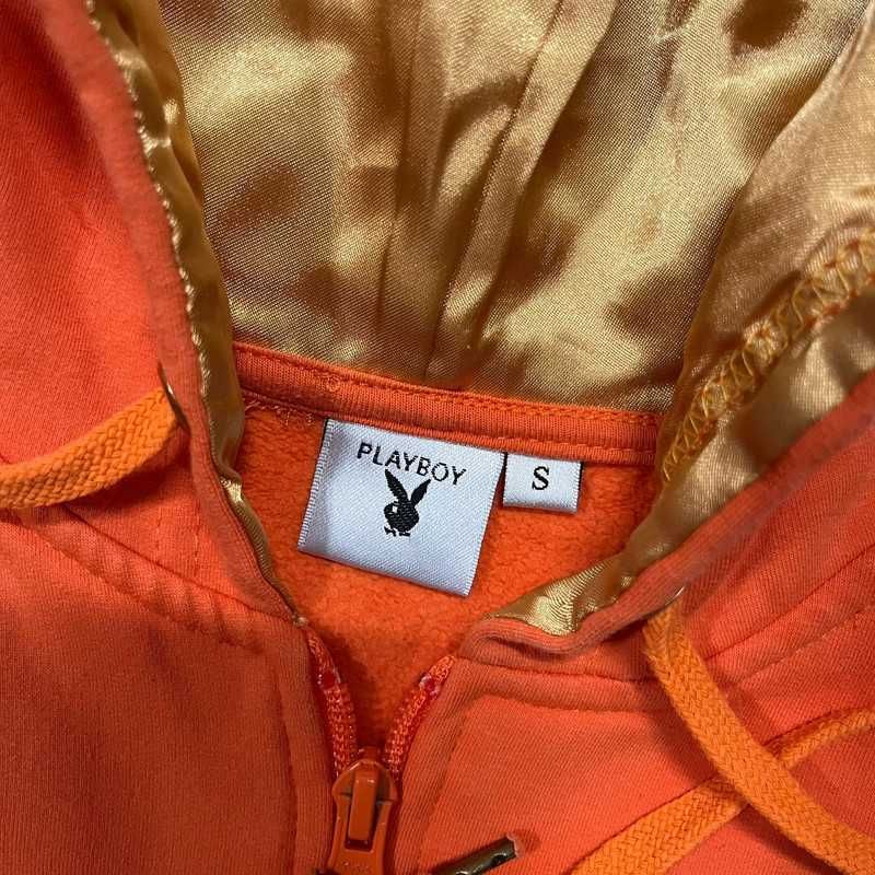 Vintage Bluza Playboy Zip Up Hoodie Retro Trendy Y2K Style