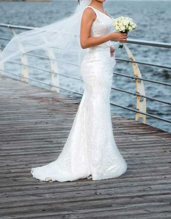 Свадебное платье рыбка
