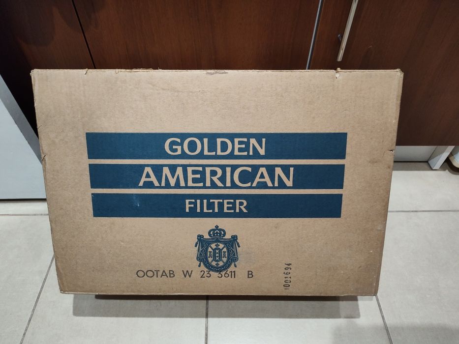 Karton zbiorczy po Golden American z lat 90.