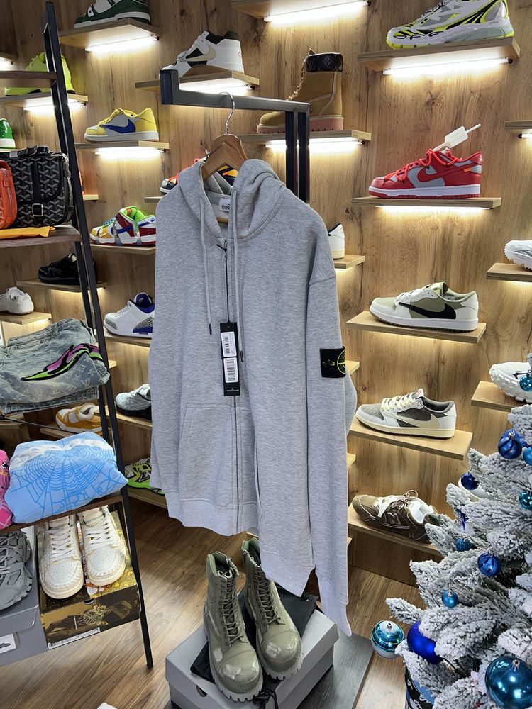 Зіп Худі Stone Island Grey