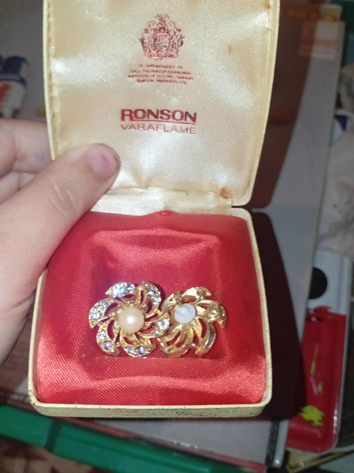 Brincos com caixa não se faz parte vitage
