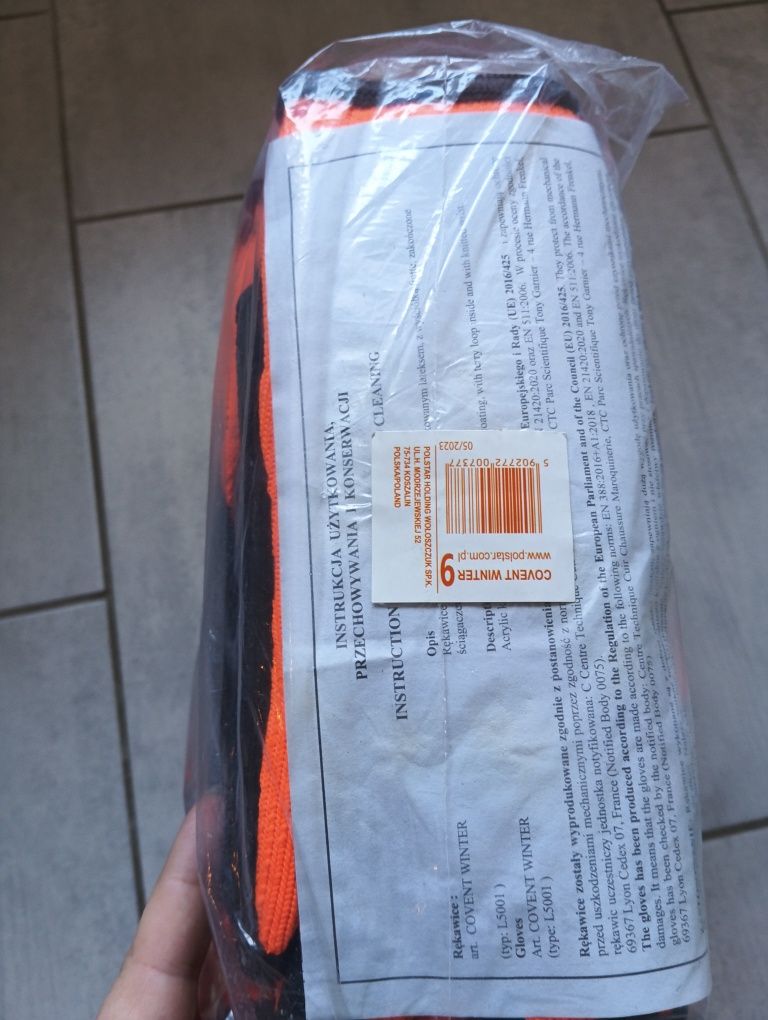 Rękawice robocze z lateksem zimowe