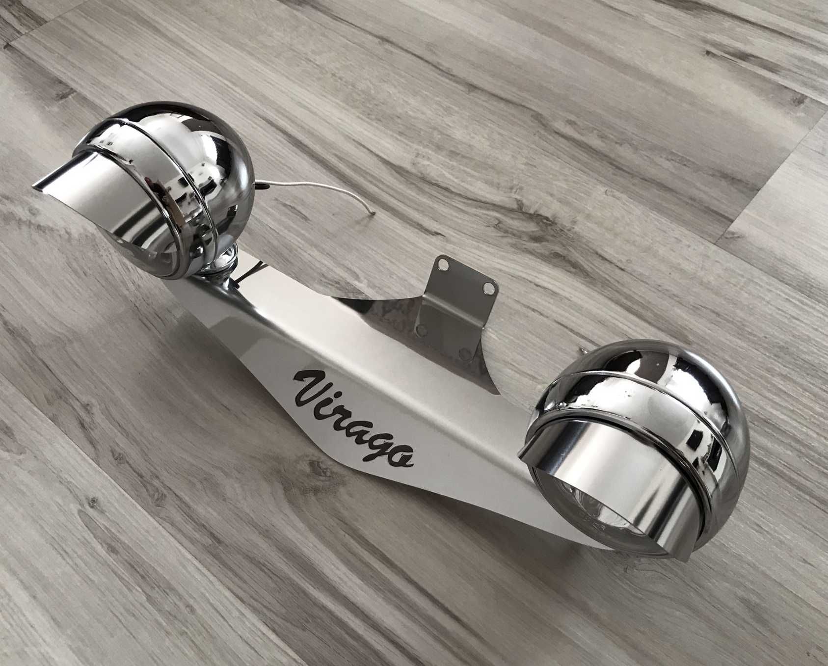 Lightbar lampy daszki poprzeczka Yamaha Virago 125, 250, 535, 1100