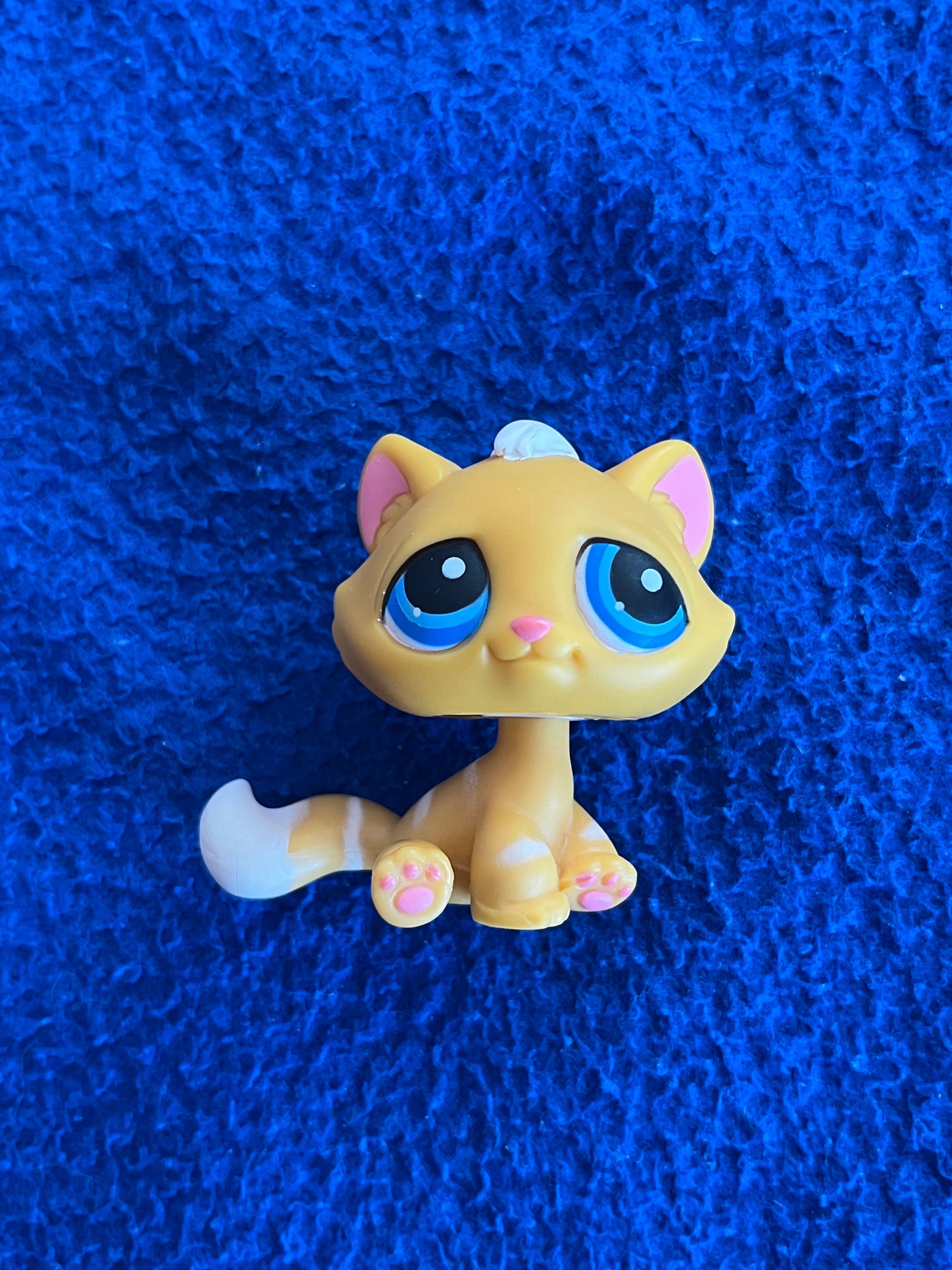 Кошка сидячка желтая #349 тебби лпс пет шоп lps littlest pet shop