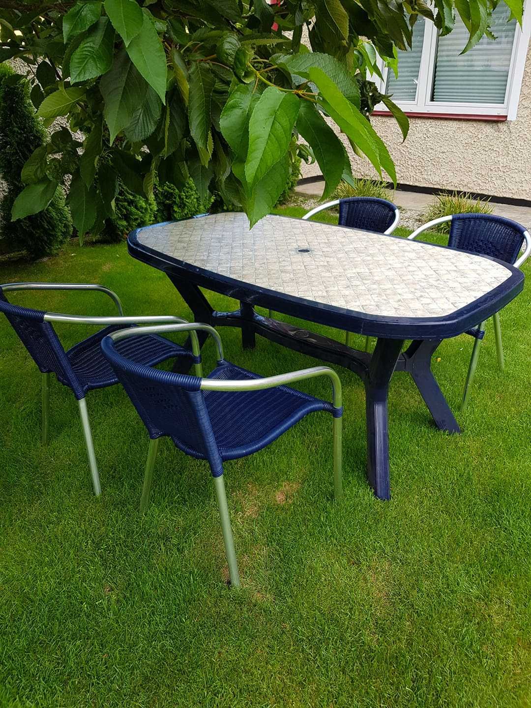 Meble ogrodowe stół + 5 krzeseł