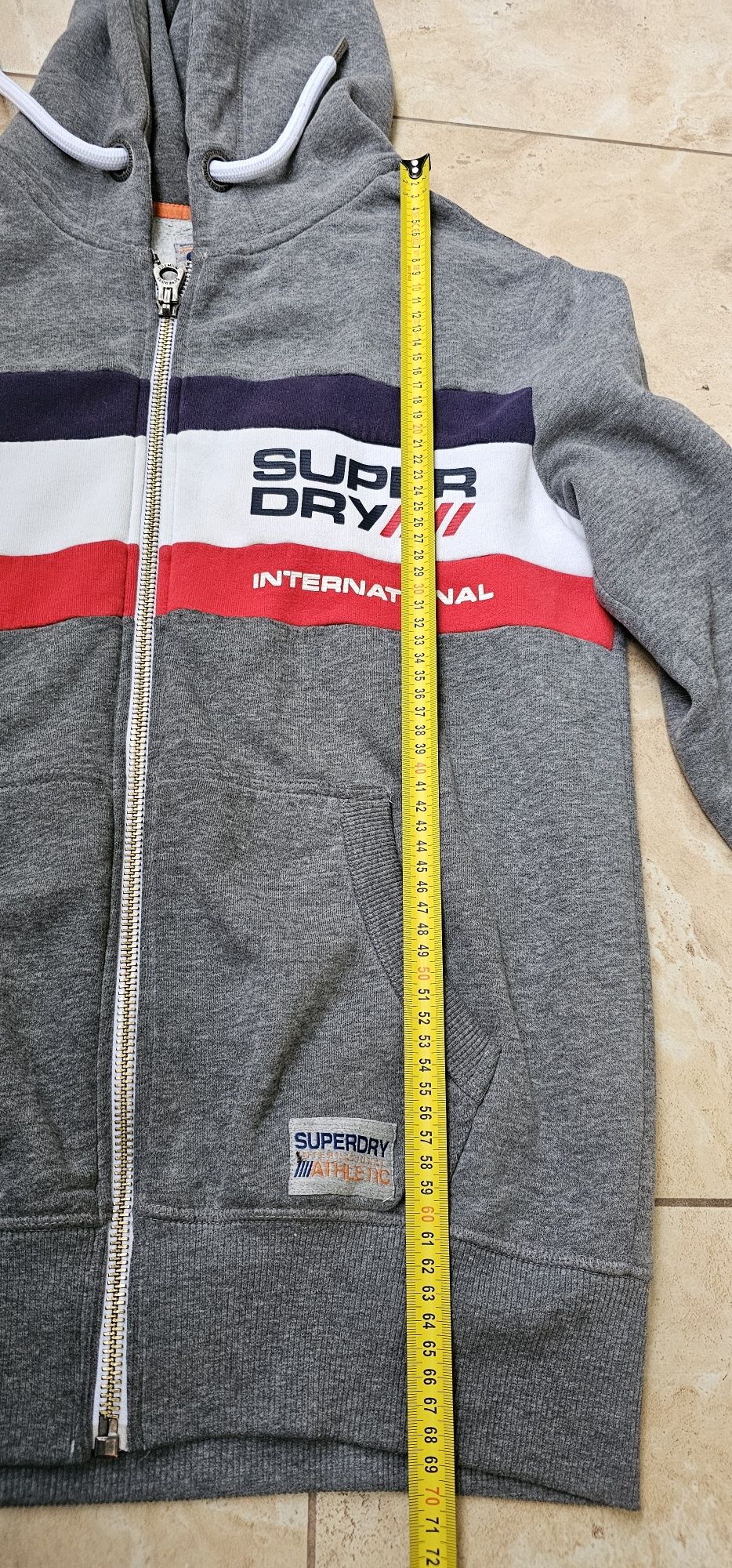 SUPERDRY bluza męska z kapturem rozmiar L wymiary na zdjęciach