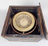 Антикварный коллекционный морской компас Cornelius Knudsen