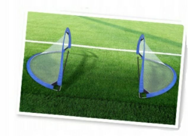 Zestaw dwóch bramek do gry w piłkę nożną bramka do piłki nożnej zestaw