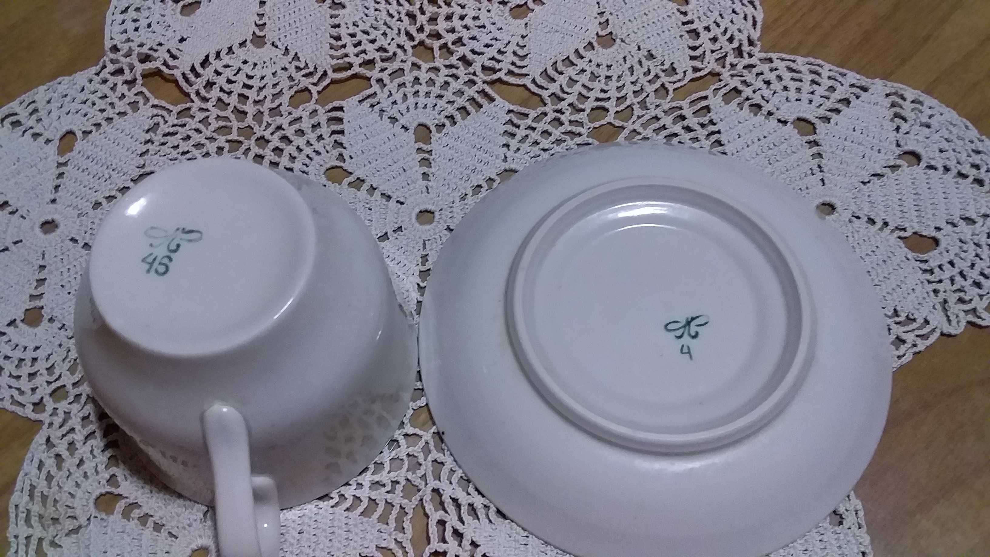 Чайные пары от чайного сервиза Полтавский фарфоровый завод времен СССР