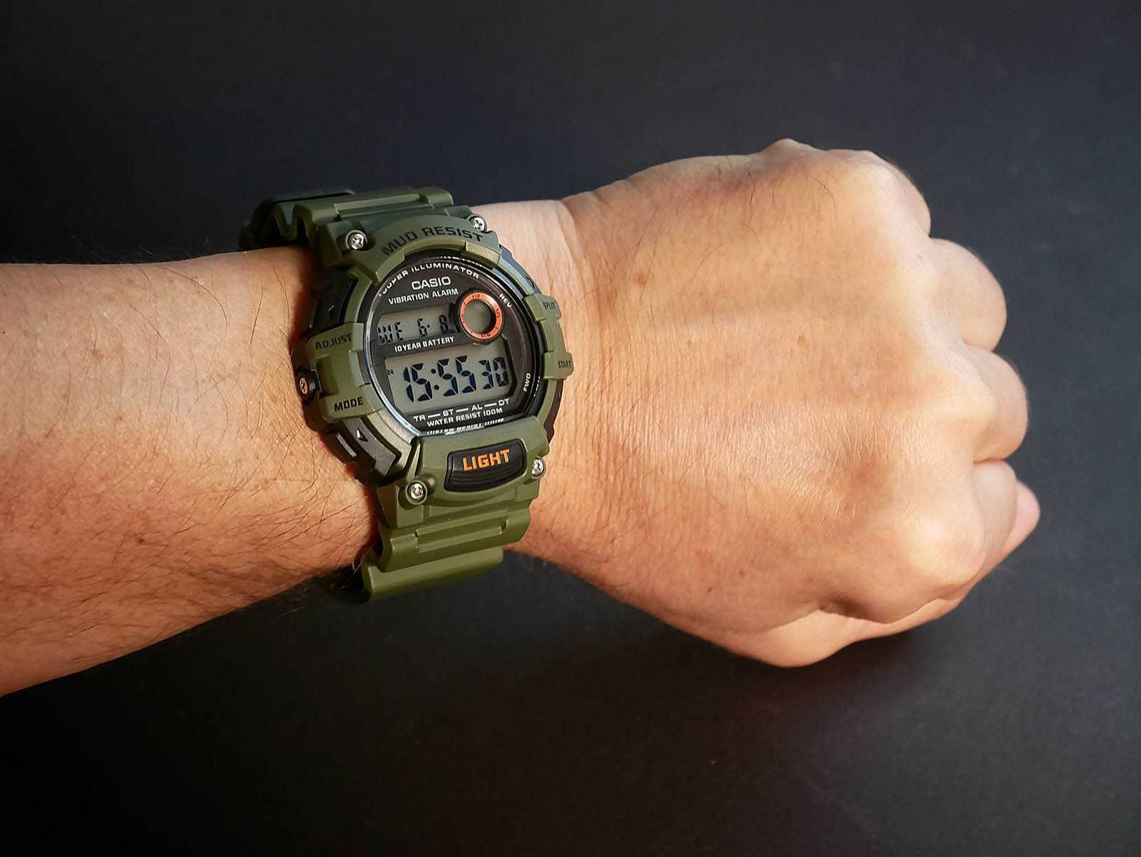 Тактические Casio TRT-110H-3AV Грязезащищенные. Вибро сигнал.