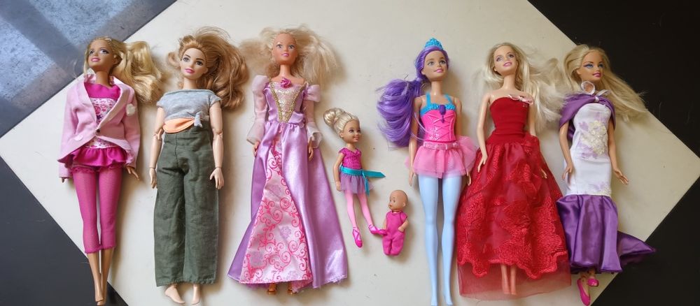 Lalki barbie duży domek buty akcesoria stroje