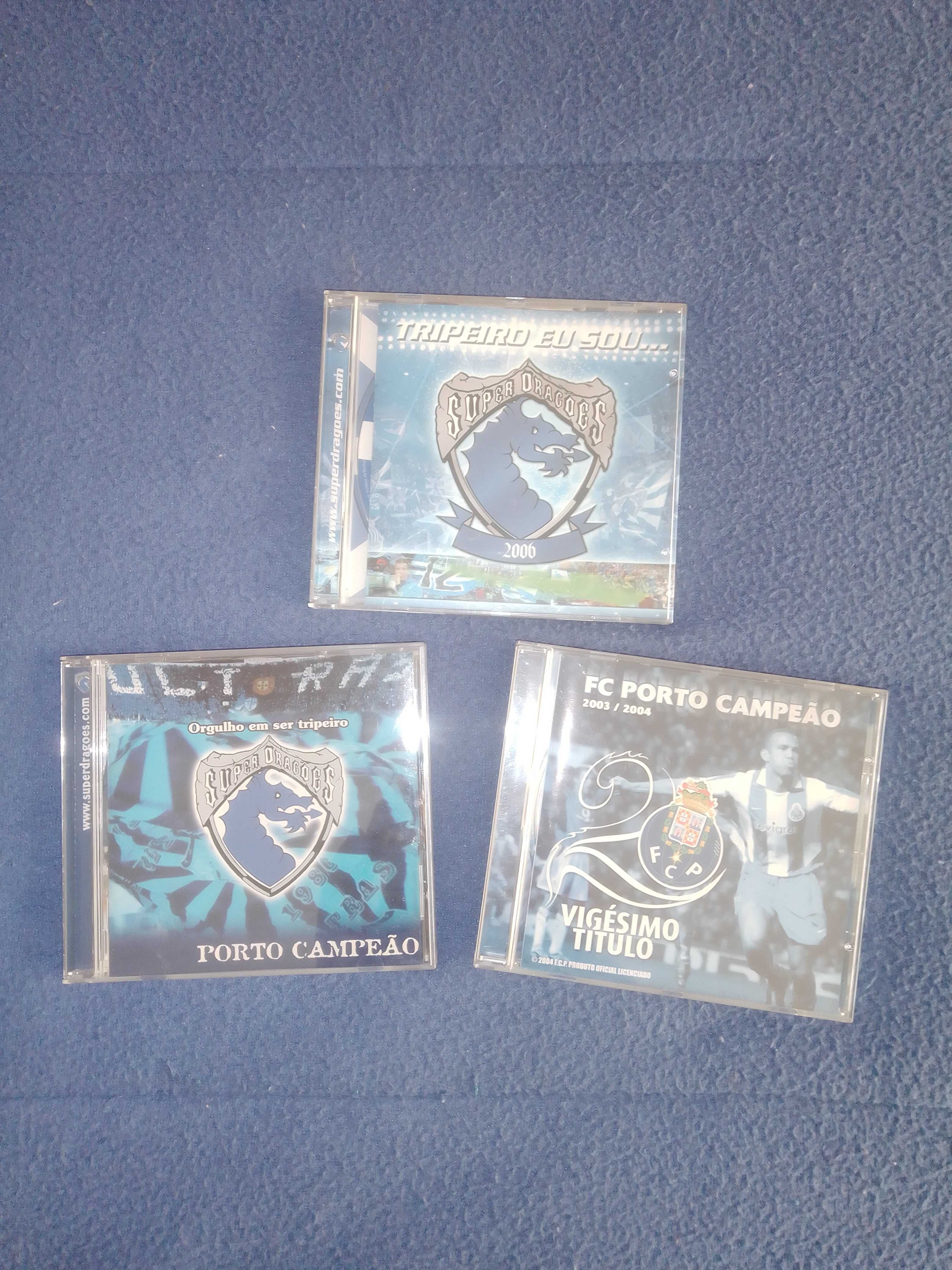 3 CDs de música do FC Porto