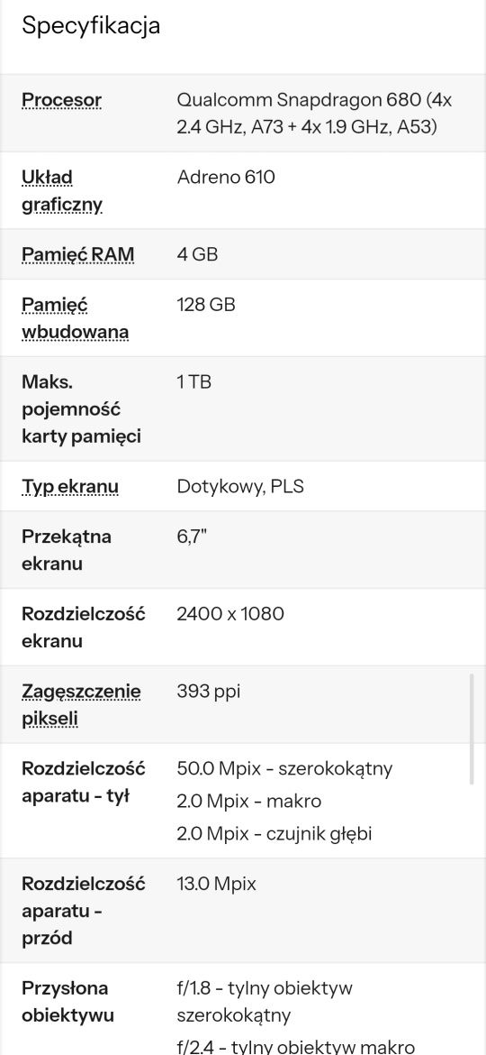 Smartfon Samsung Galaxy A05S