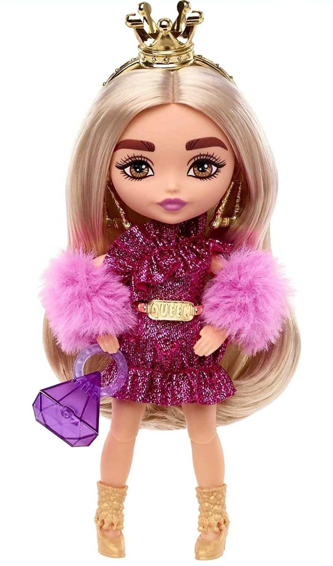Лялька Барбі Екстра Мініс у блискучій сукні Barbie Extra Minis