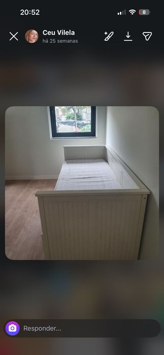 Cama usada em bom estado