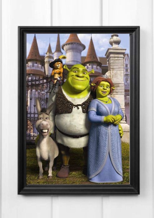 Nowy plakat poster A4 kodak shrek fiona