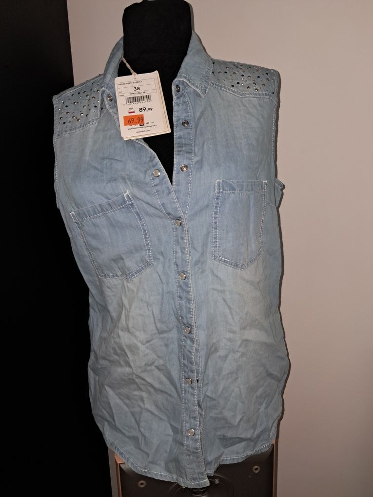 Nowa bluzka  jeansowe  M
