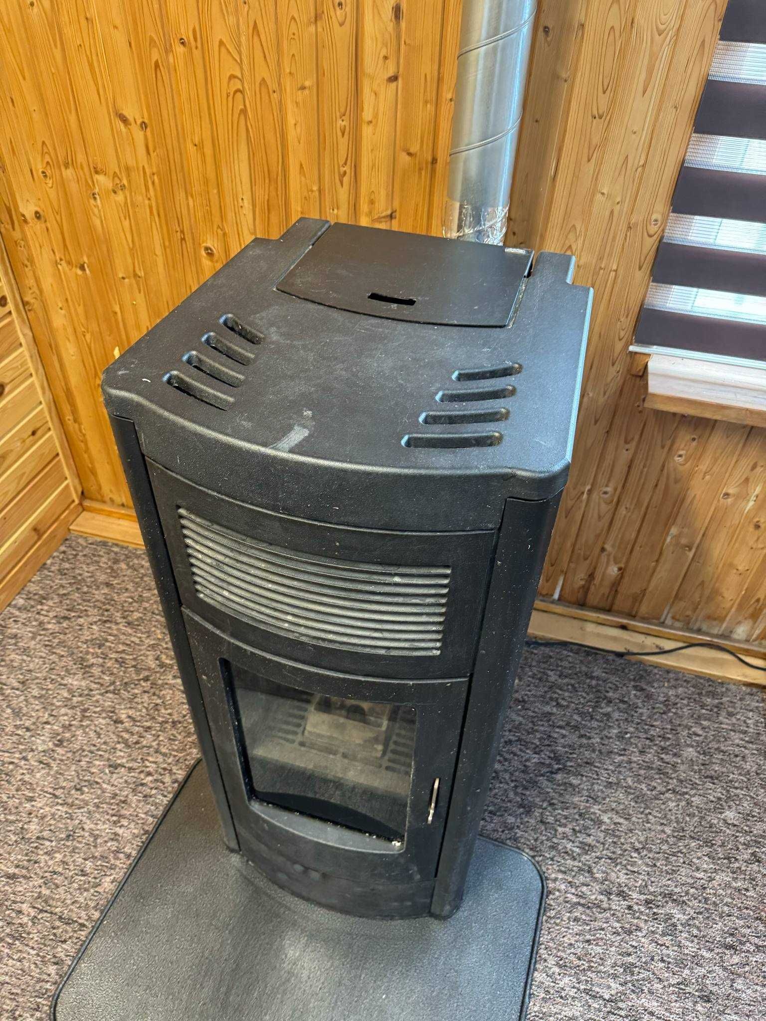 Piec na pellet MCZ kominek 11,5 kW z zasobnikiem automatyczny ŻELIWNY