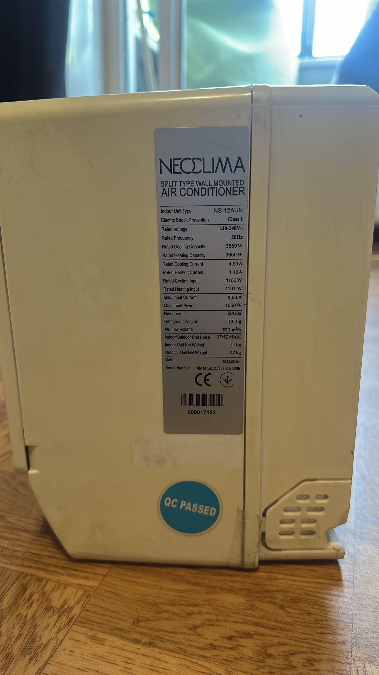 Кондиціонер/кондиционер Neoclima