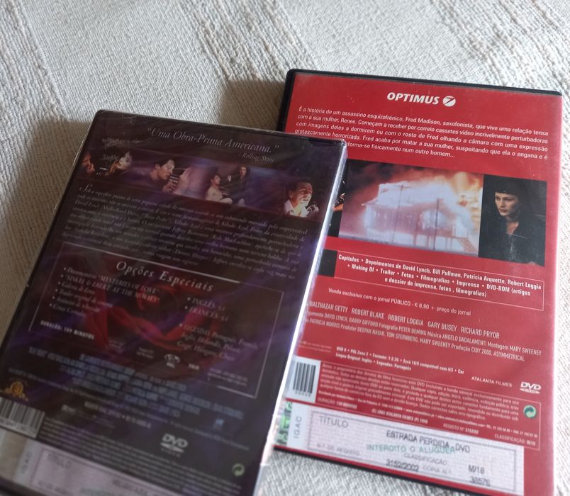 Dois filmes dvds originais de David Lynch