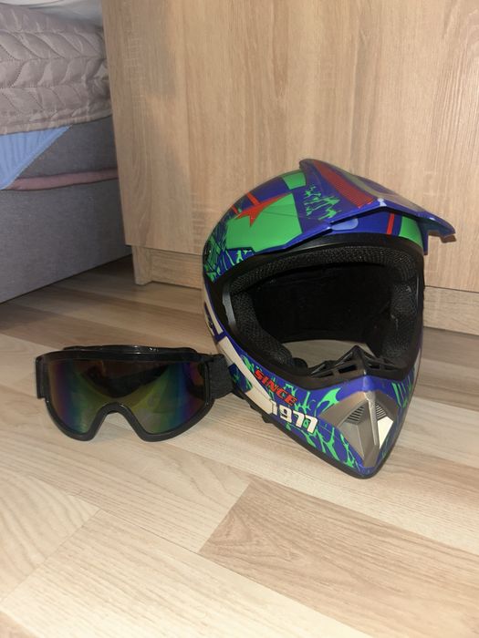 kask motocrossowy cross na rower mtb